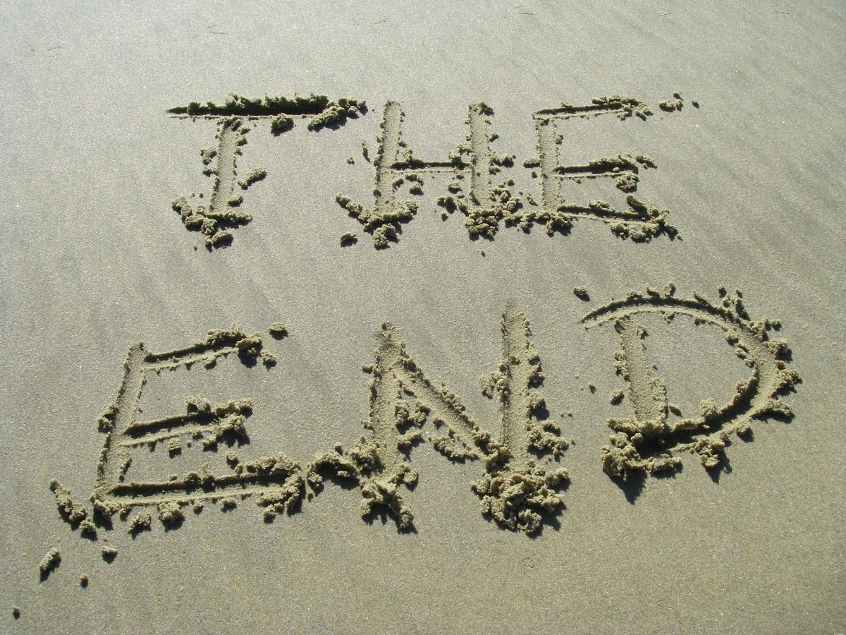 the end - written in the sand